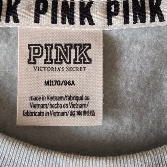 Women's Size Medium Mint Green Victoria Secret PINK Sweatshirt - Picture 7 of 8